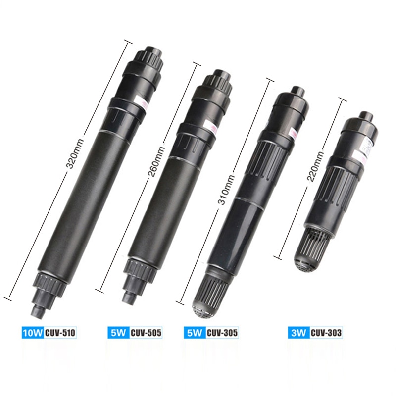 Sunsun CUV-303 CUV-305 CUV-505 CUV-510 Aquarium Fish Tank UV Sterilizer Algae Killer UV Light Only (no water pump)