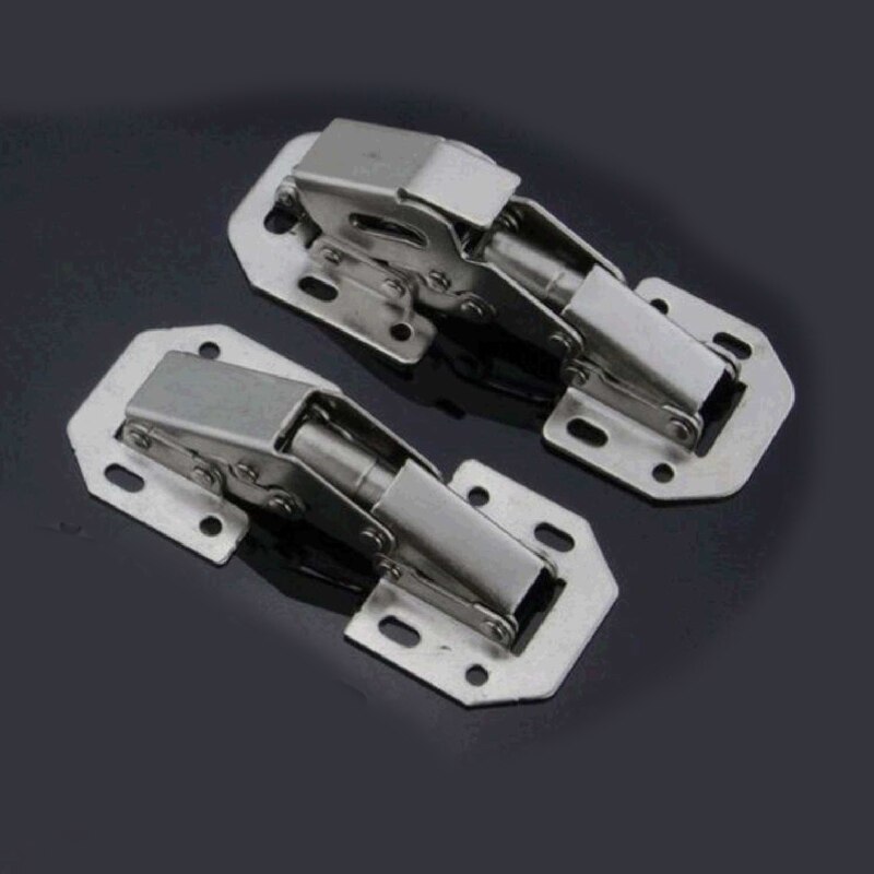 Rvs Scharnier Zelfsluitende Hoek Insteekslot Spring Draw Deur Scharnier Kastdeur Reparatie Accessoire Hardware Levert
