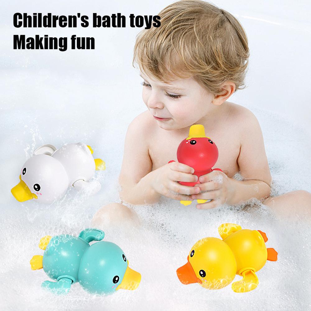 Bath bath shower baby clock swimming children playing water cute little yellow duck bathing bathtub toy for child 0,63