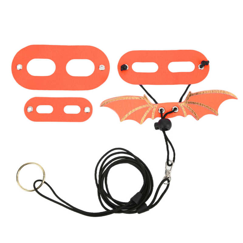 Laisse de lézard, spécial, harnais de Dragon barbu Durable pour petits animaux de compagnie pour Reptiles: Orange