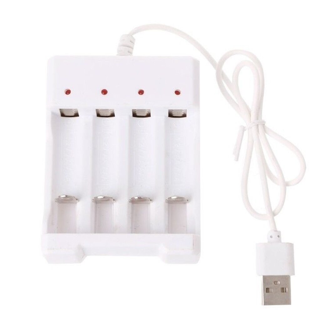 4 Slots USB Fast Charging AAA and AA Battery Charg... – Grandado