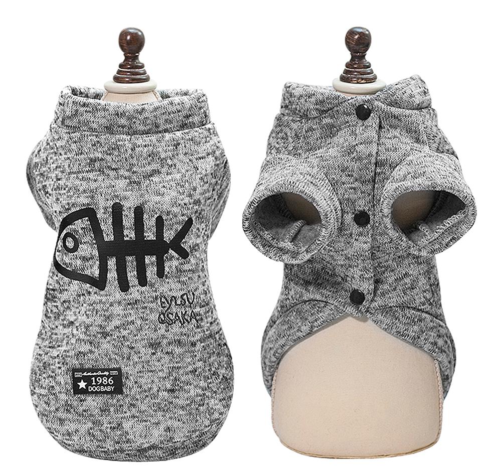 Kat Jassen Jas Kostuums Huisdier Kleding Winter Pet Puppy Dog Kleding Hoodies Voor Small Medium Honden Katten Kitten Outfits Kleding: gray / L