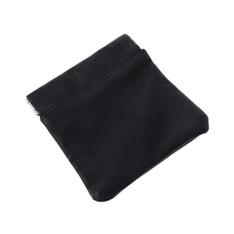 Monedero a presión para hombre y mujer, bolso cambiador pequeño con cierre de resorte de Metal fuerte