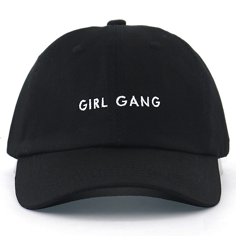 Bride &amp; girl gang festa de despedida chapéus 100% algodão ajustável noiva esquadrão bonés de beisebol moda pai chapéus todos combinados