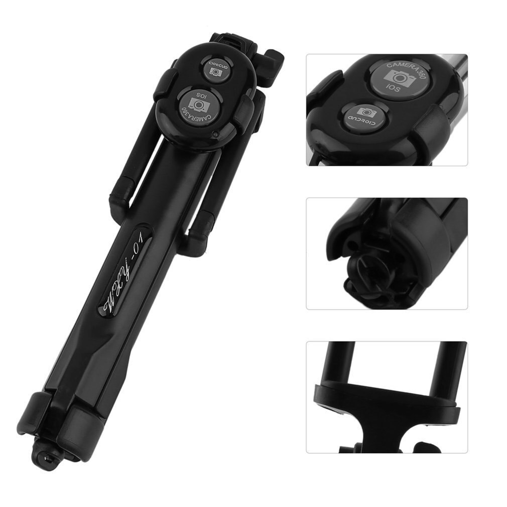 Wireless BT 4,0 Selfie palo Disparador remoto de teléfono móvil palo Selfie monópodo trípode soporte para IOS Smartphones Android