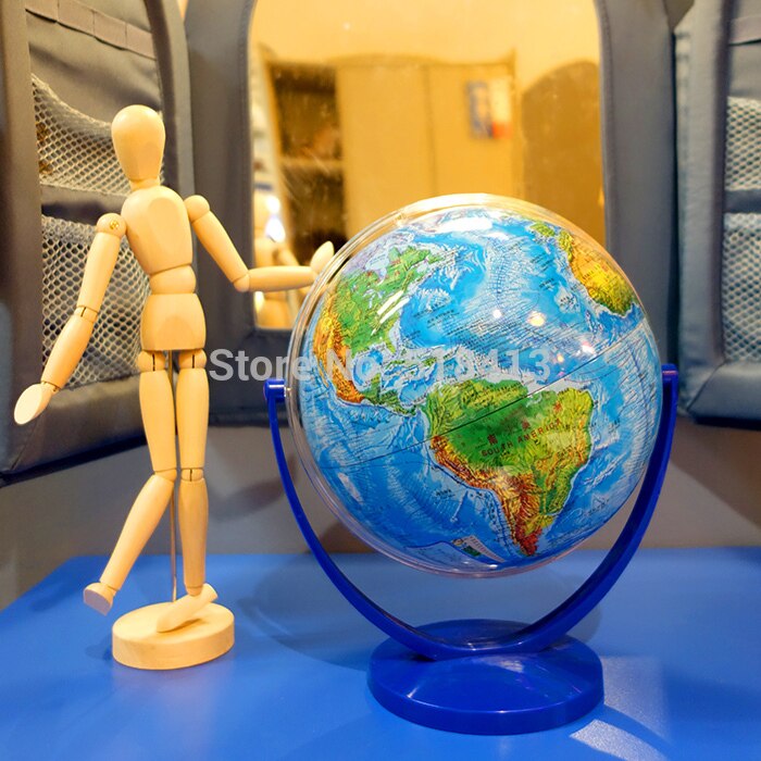 Aardbolhelling van de universele dia 20cm hd topografie districten in zowel engels als chinees aardbolhelling