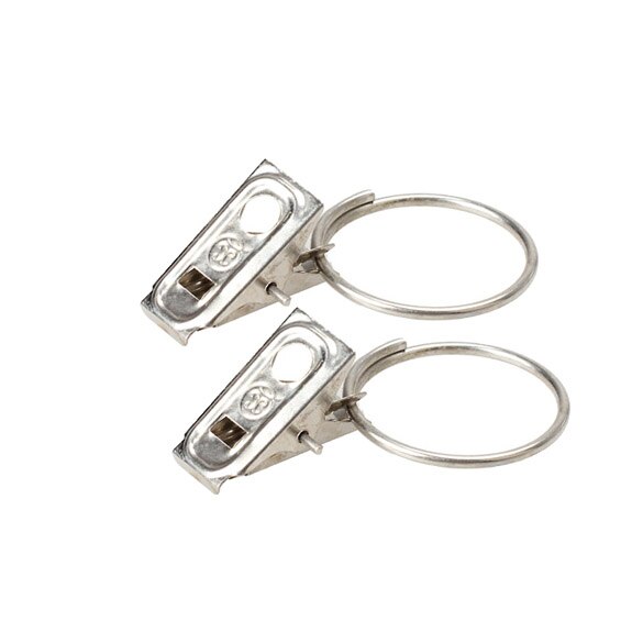 20 Stuks Rvs Venster Douchegordijn Staaf Clips Rings Gordijn Clips