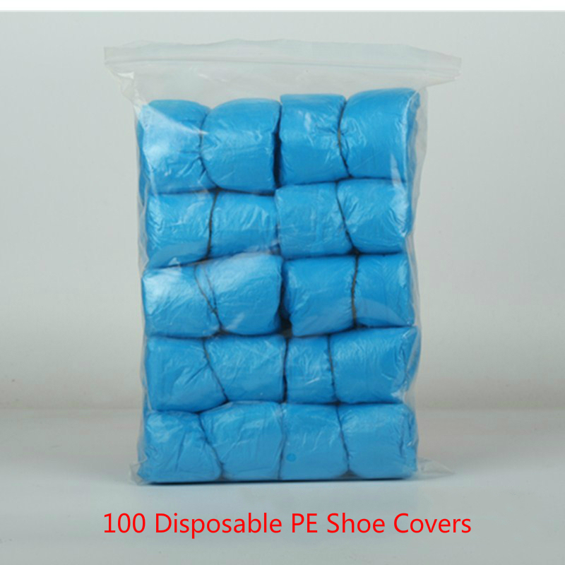 Automatic Shoe Cover Machine Intelligent Shoe Sleeve Tool Disposable Foot Cover Machine Shoe Film Device with shoe cover: 100pcs Shoe Cover