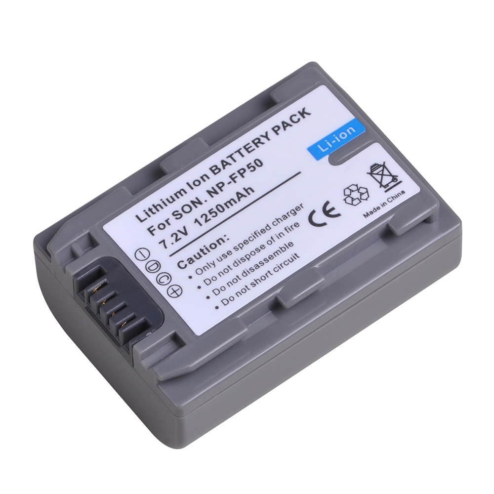 1250mAh NP FP50 NP-FP50 Battery for Sony NP-FP30 NP-FP60 NP-FP70 NP-FP71 NP-FP90 DCR-SX40 SX40R SX41 HDR-CX105 SR82E SR85E