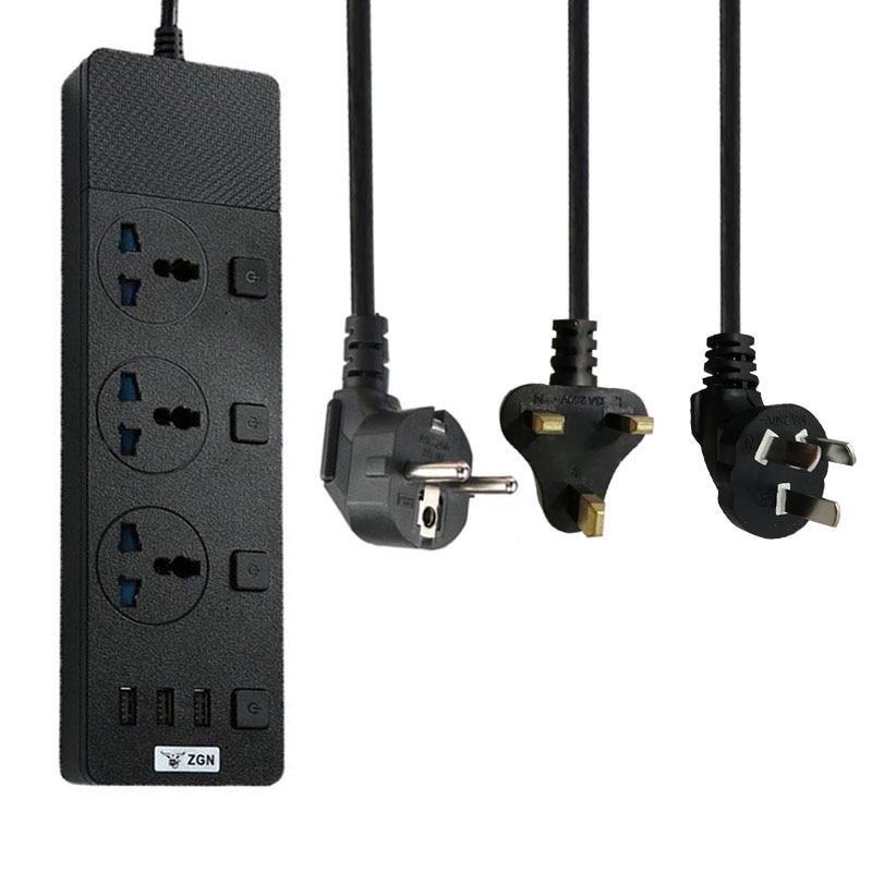 USB Power Strip EU UK US AU Universele Socket multifunctionele Home Office Charger Adapter Extension Socket