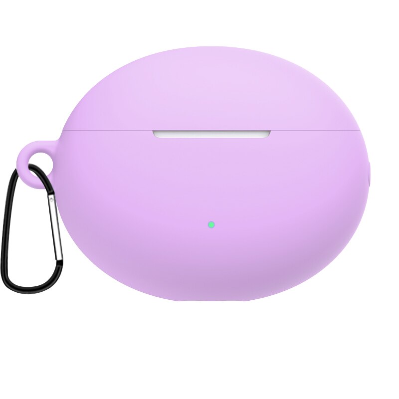 For Huawei Freebuds 4i Case Silicone Earphone Cover For Huawei Freebuds 4i 4 i Free Buds 4i Headset Funda Accessories With Hook: Purple