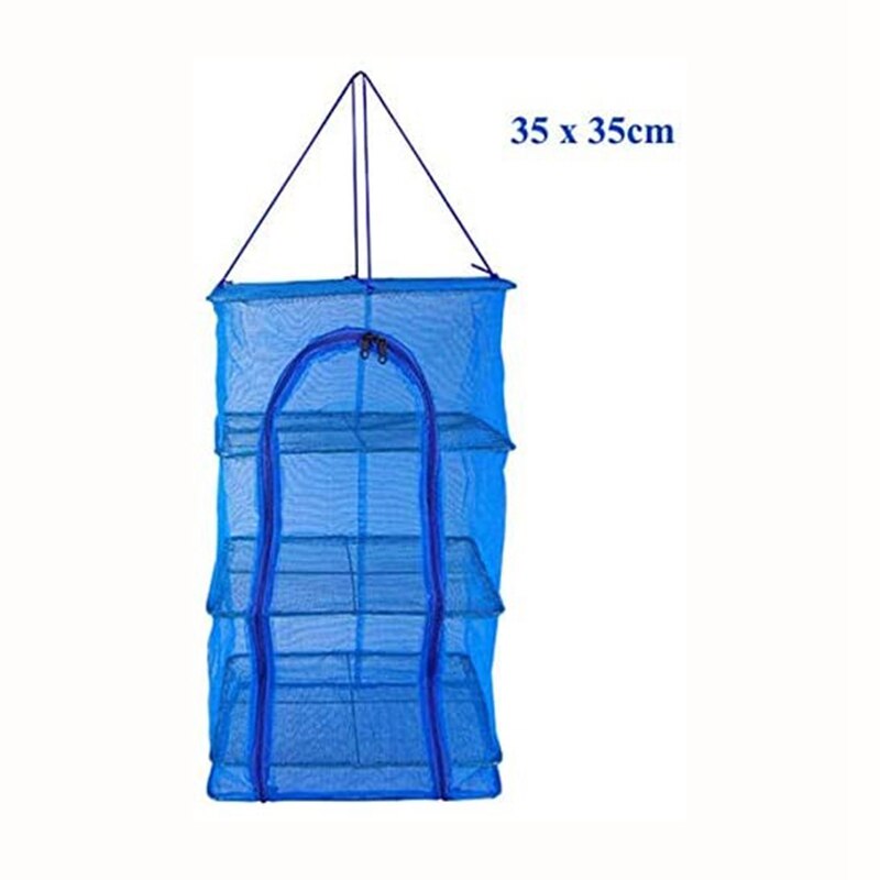 1Pcs Opvouwbare 4 Lagen Droogrek Voor Groente Vis Gerechten Mesh Opknoping Drogen Netto Opknoping, natuurlijke Manier Om Droog Voedsel