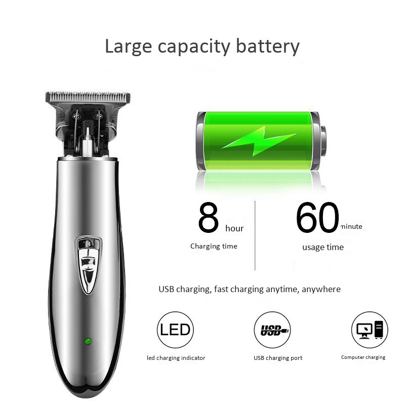 Tondeuses à cheveux pour hommes-barbiers lame sans fil hommes tondeuse à cheveux tondeuse à barbe coupe de cheveux et Kit de toilettage Rechargeable