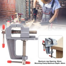 Mini étau d&#39;établi Portable en aluminium de 30MM, petite pince de Table Durable pour bijoutiers artisanat loisirs travail du bois
