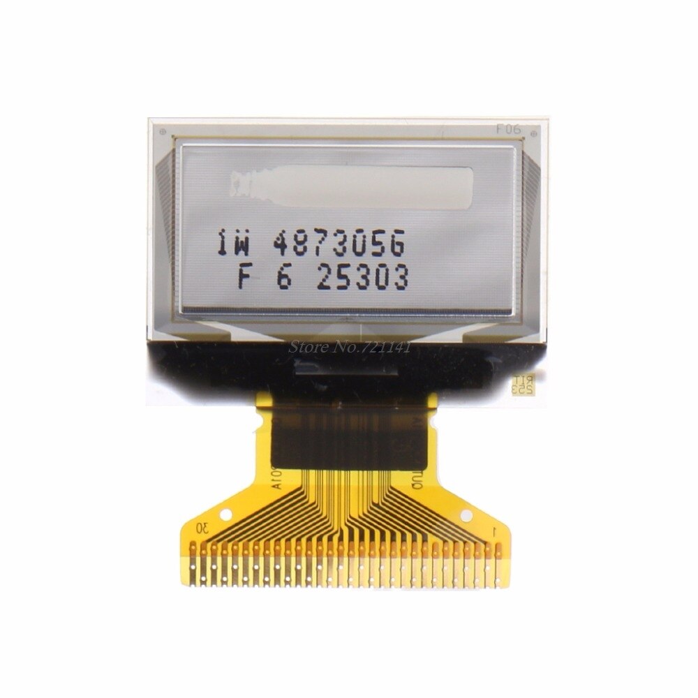 0.96" 30 Pin 128X64 OLED LCD White Display Module SPI Series SSD1306