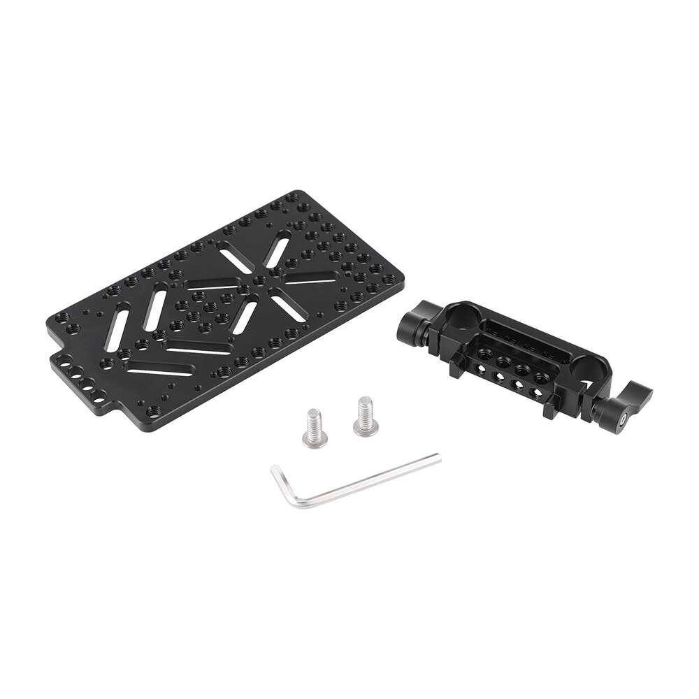 Hdrig Kaas Plaat Batterij Bord Met 15Mm Rail Block Rod Klem Voor V Slot Voeding Plaat Power Distributeur adapter