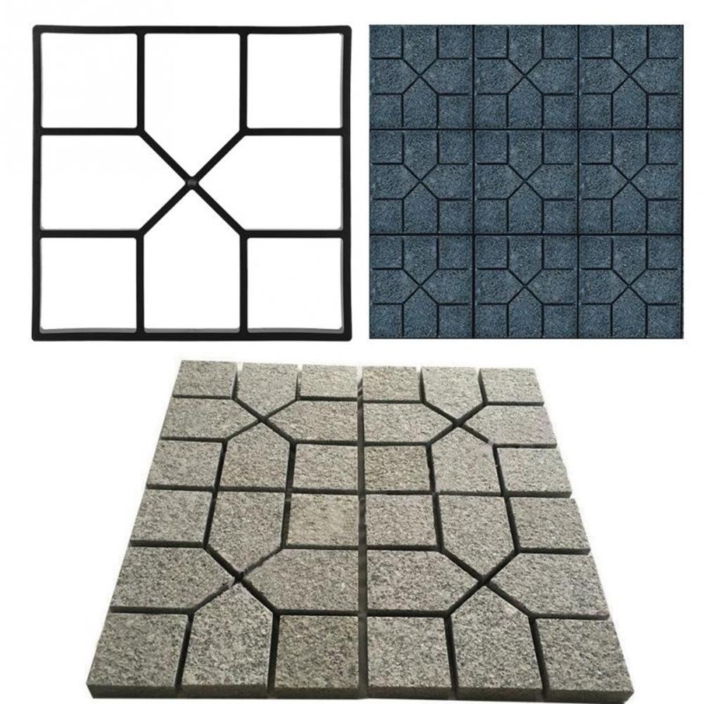Zwart Plastic Maken Diy Bestrating Mal Huis Tuin Floor Road Beton Stepping Oprit Steen Path Mold Patio Maker Tuinieren
