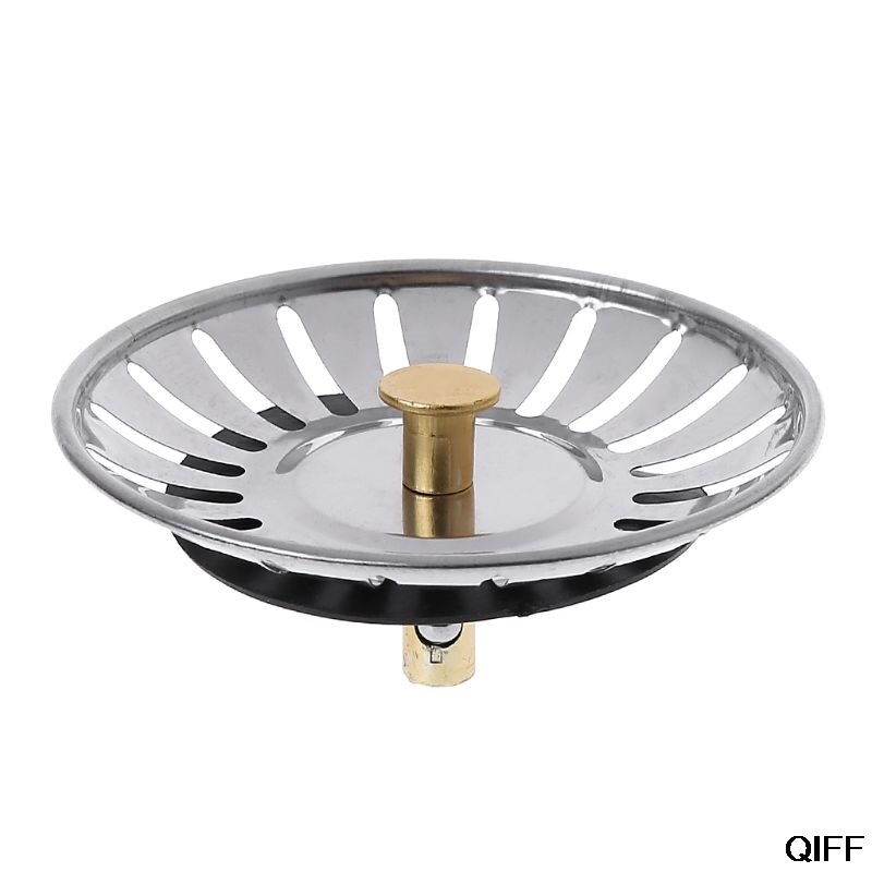 Kitchen Waste Stainless Steel Sink Strainer Plug Drain Filter Stopper Basket Drainer August 5