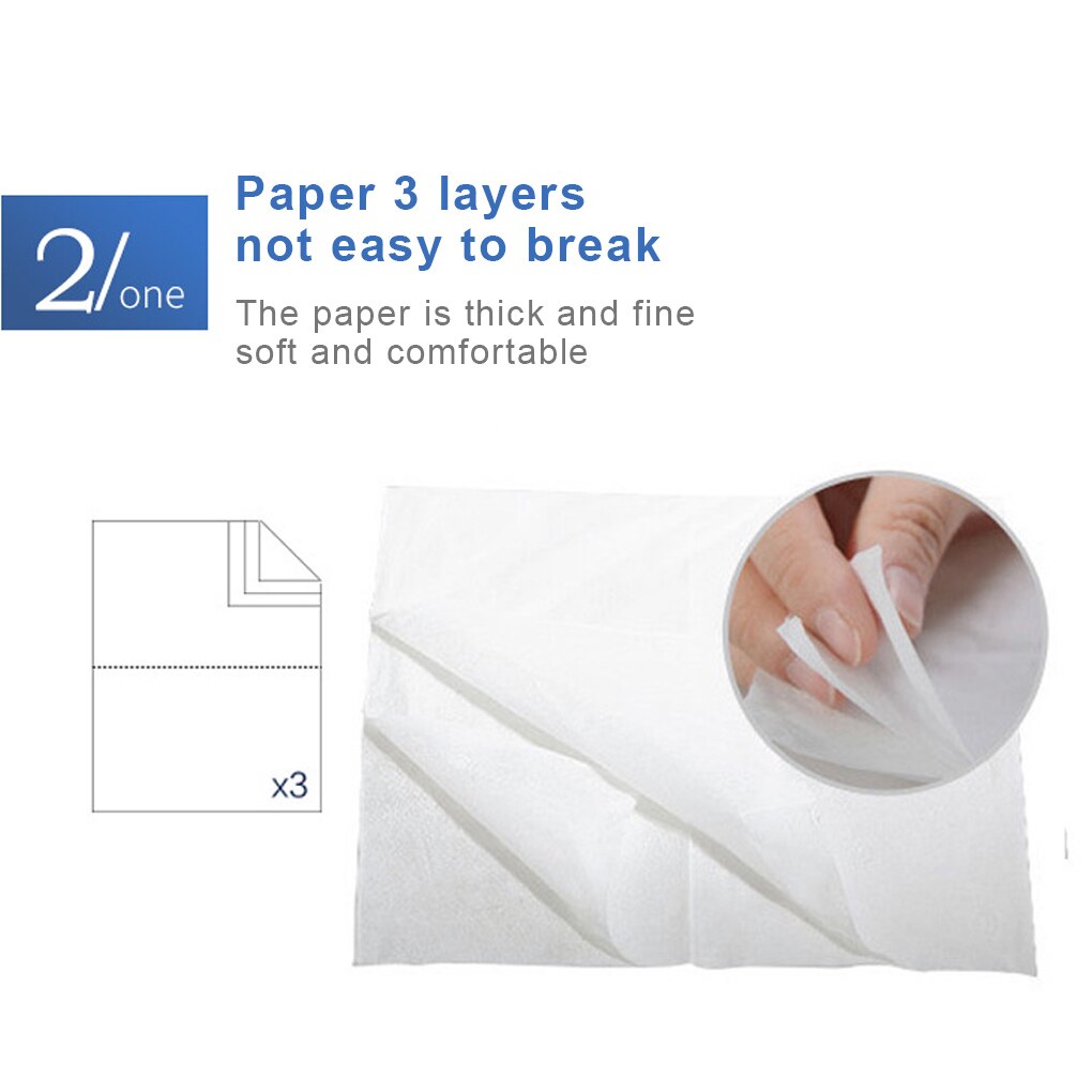 6 Packs 100 Sheets Wood Pulp Paper Tissues Multifold Paper Towel Toilet Napkins for Home Restaurant