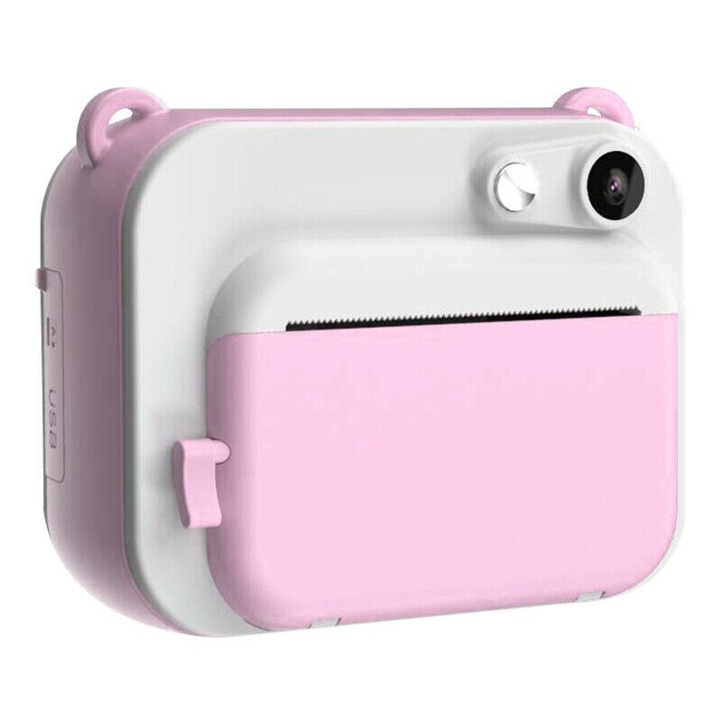 DIY Digital Instant Print Camera Full Color Prints Child Camera for Children Baby - Pink