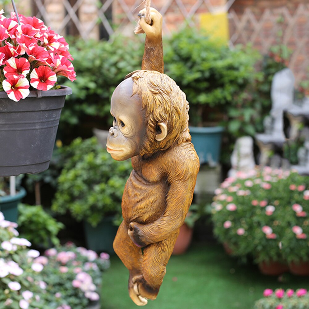 Ornaments Garden Dec Monkey Resin Simulation Outdoor Decoration Statue