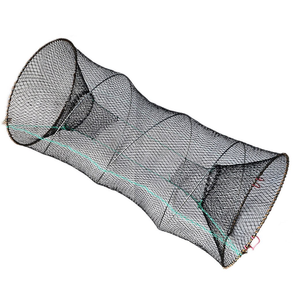 Foldable Mesh Crab Crayfish Lobster Shrimp Prawn Hand Trap Fishing Net Fishing Network Fish Trap Cage: 33cm in diameter
