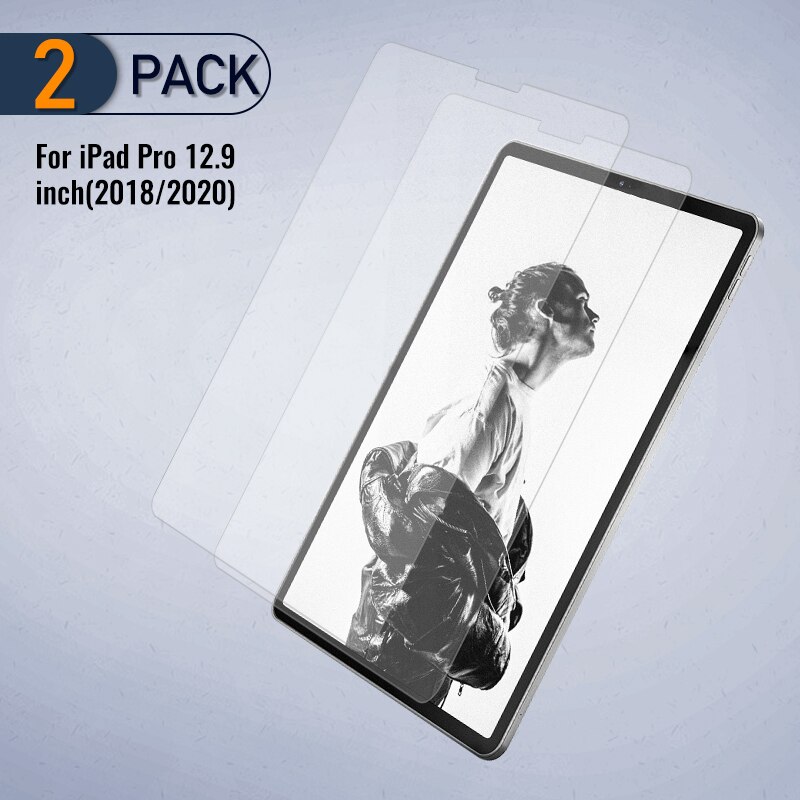 NILLKIN For iPad Pro 11 case Magnetic PU Leather Flip Cover PC back cover smart for iPad Pro 12 9 case with Protector: 2 Pack 12.9