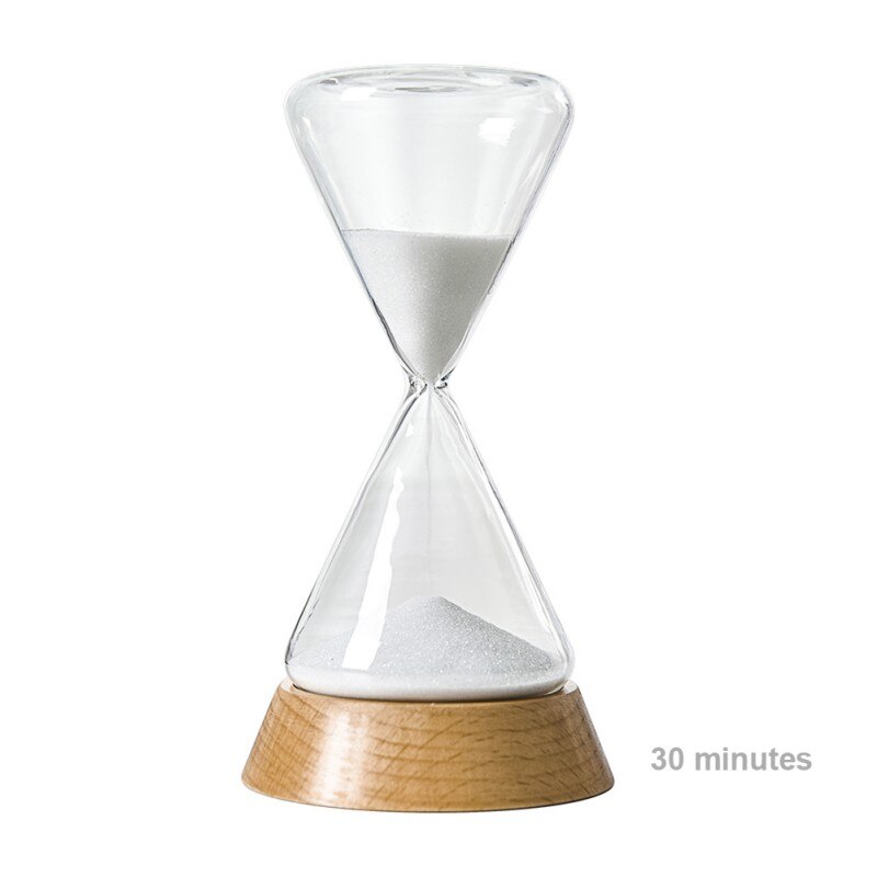 Tiimalasi hiekka -ajastin  - 30 minuutin ja 15 minuutin ajastin: 30 minuuttia
