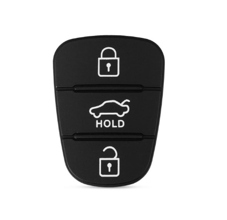 Carcasa de llave remota para Hyundai I20, I30, IX35, I35, Accent, Kia, Picanto, Sportage, K5, 3 botones, funda plegable para llave remota, novedad: For H-yundai / Rubber Buttons B