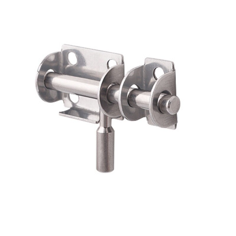 5pcs/lot Silver Stainless Steel Door Latch Sliding Lock Barrel Bolt Latch Hasp Staple Gate Safety Lock