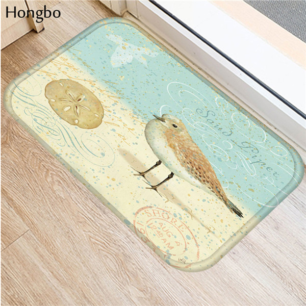 Hongbo halkskyddsmattor marint liv tryckmattor badrumsgolv kök sjöstjärna conch sjöhäst valsköldpadda mönstermattor: 29