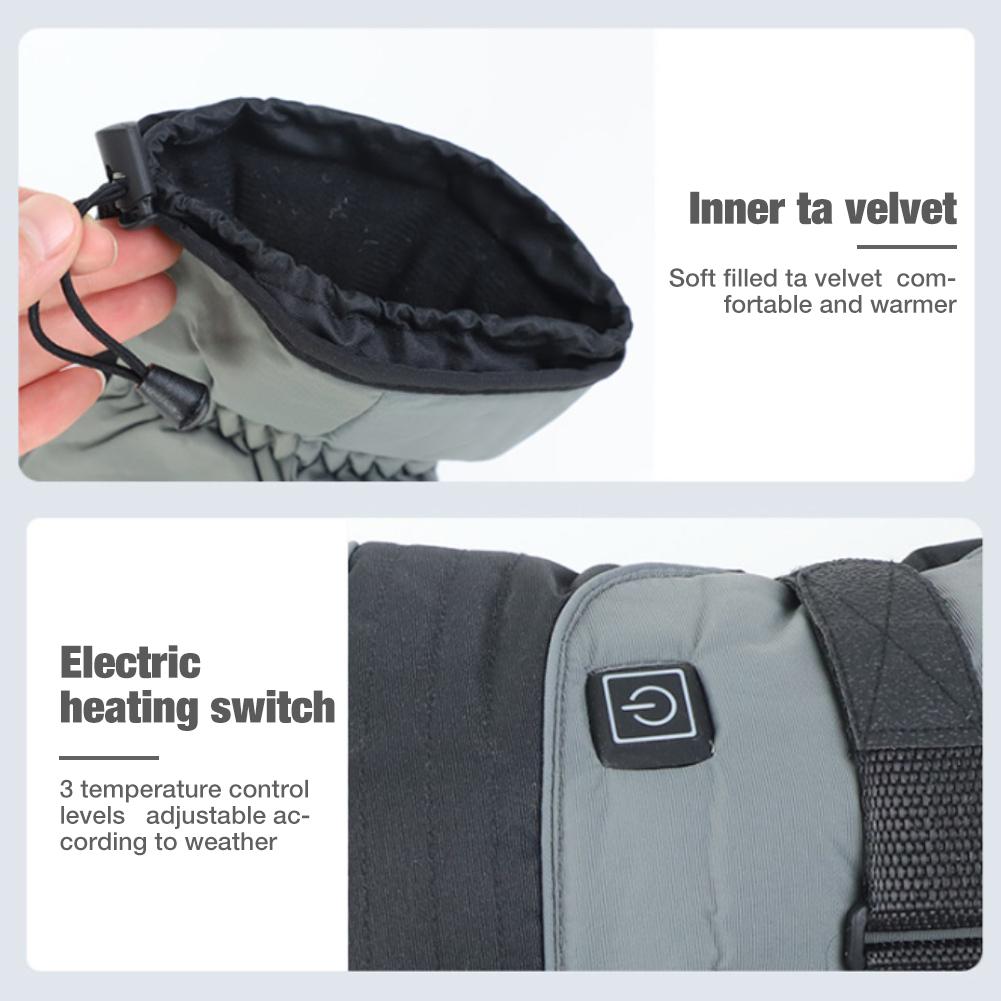 1 Paar Winter Motorrijden Elektrische Verwarming Handschoenen Warme Handschoenen Usb Hoge Warmte Constante Temperatuur Thermische Verwarming Handschoenen #1