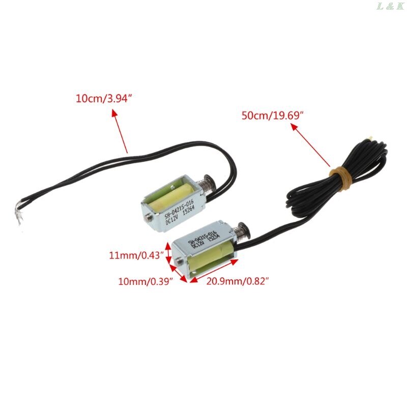 Micro Mini Solenoid Valve Electromagnet Open Frame DC 12V Push-Pull Type Magnet