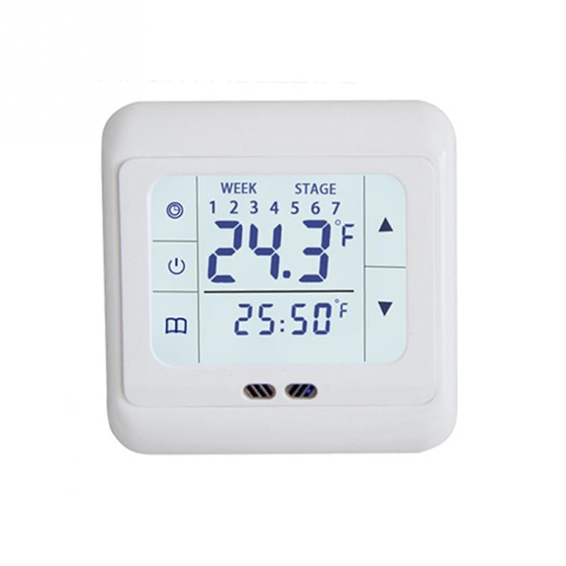 Thuis Thermoregulator Touch Screen Verwarming Thermostaat Voor Warme Vloer Elektrische Verwarming Systeem Temperatuur Controller