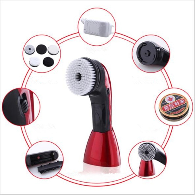Multi-function Household Electric Shoe Polisher Automatic Shoeshine Machine Shoe Cleaning Leather Care Portable Use