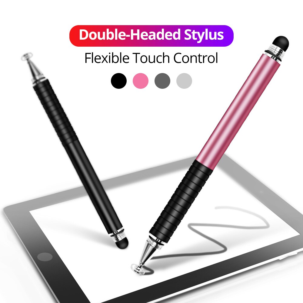 Universal 2 in 1 stylus ritplatta pennor kapacitiv skärm pekpenna för mobil android telefon smart penna tillbehör