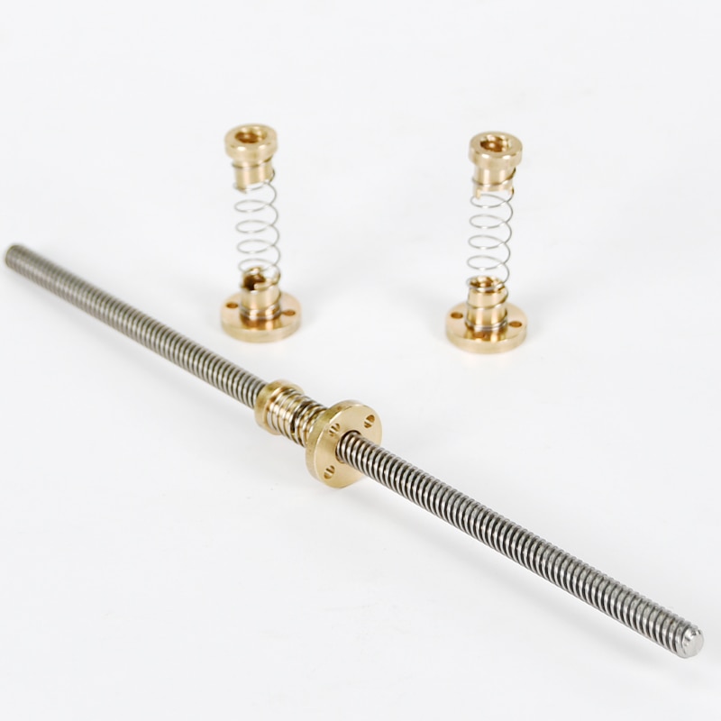 T8 Anti Rückschlag Frühling Geladen murmeln 3D Drucker Teile Für Blei 2/4/8MM Beseitigung Lücke murmeln zu Gewindestange Blei Schrauben CNC DIY