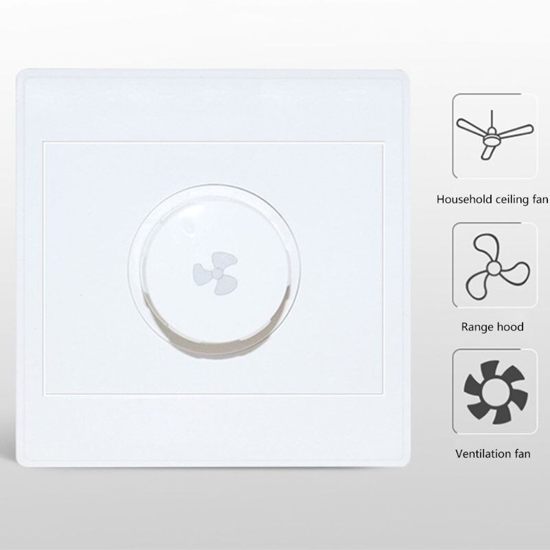 Interrupteur variateur de vitesse mural pour ventilateur de plafond, 86 types, 220V, 10a, A0NC