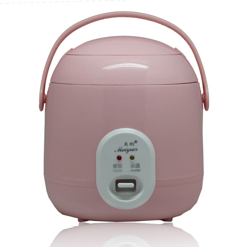 Mini cuiseur à riz et vapeur alimentaire, 220V, Pot de cuisson, chauffage Portable, boîte à Lunch, bouillie pour soupe, cuiseur alimentaire multifonctionnel, 1,2 l: pink / L'UA