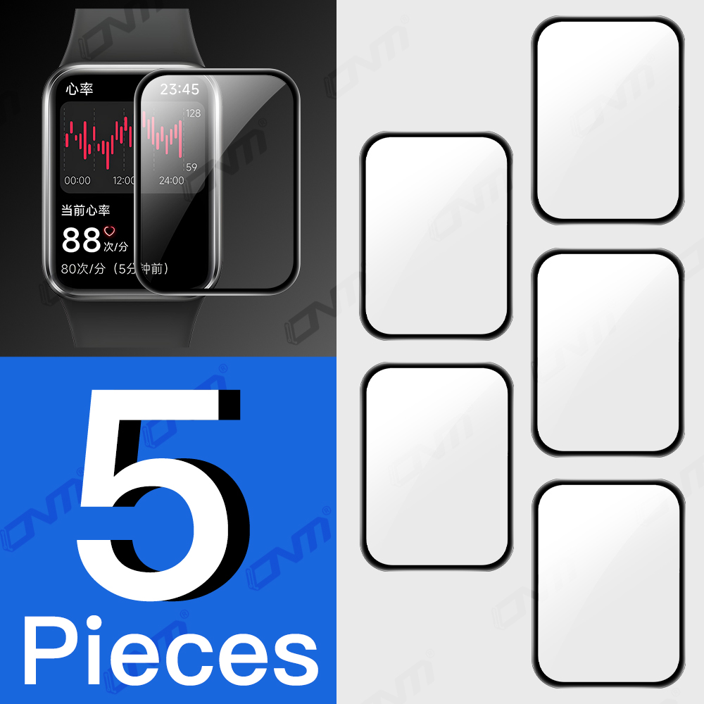 5D Protective Film for Xiaomi Mi Band 9 Pro Screen Protector Anti-scratch Soft Film MiBand 9 Pro Accessories (Not Glass): MULTI