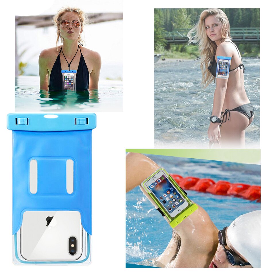 Waterbestendig Bag Smartphone Transparante Waterdichte Case 5 6 6.5 Inch Onderwater Schieten Telefoon Cover Voor Huawei Iphone Samsung