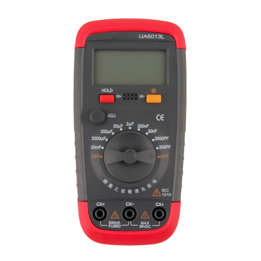 1 Pc UA6013L Auto Range Digital LCD Capacitor Capacitance Test Meter Multimeter Measurement Tester Meter Brand
