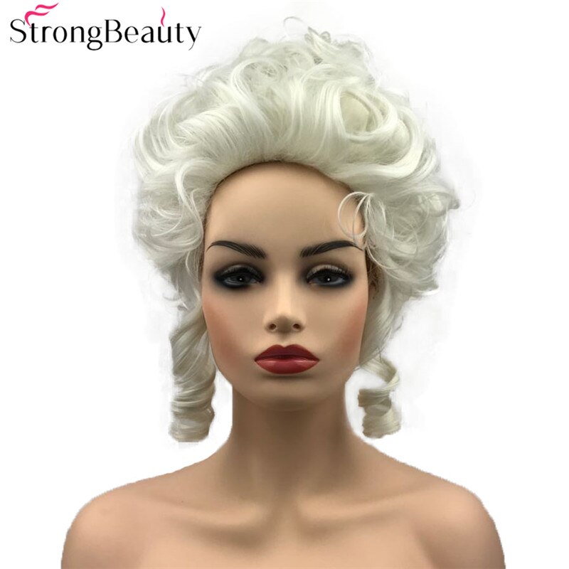 StrongBeauty Synthetische Lockige Haar Perücke Marie Antoinette Perücke Frauen Cosplay Perücken: 80