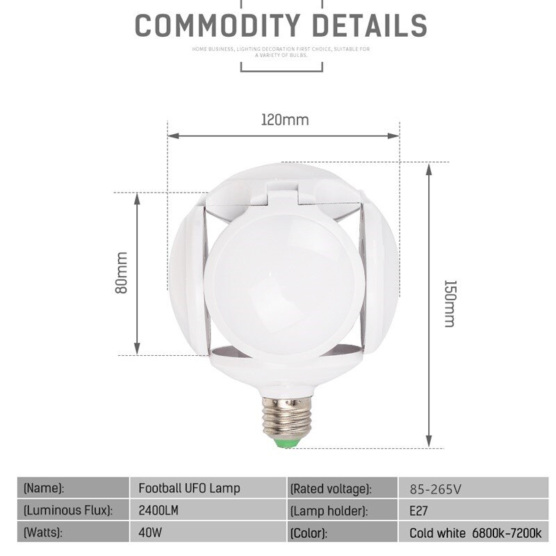 De Lamp Voetbal Vorm Super Heldere Binnenverlichting Oogbescherming Spaarlamp E27 Bubble Ball Bulb