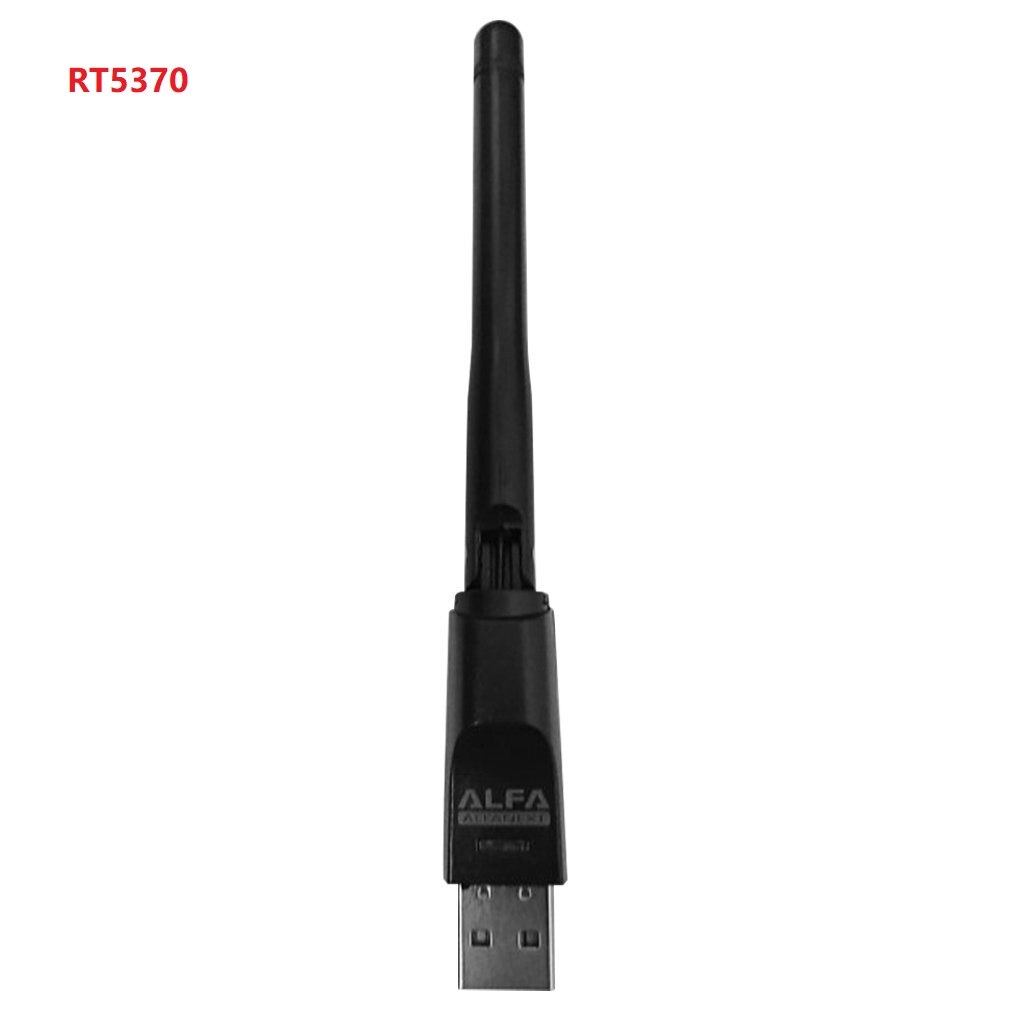 Rt5370 usb 2.0 150 mbps wifi antenne mtk 7601 trådløst netværkskort 802.11b/ g/n lan adapter med roterbar antenne: Rt5370