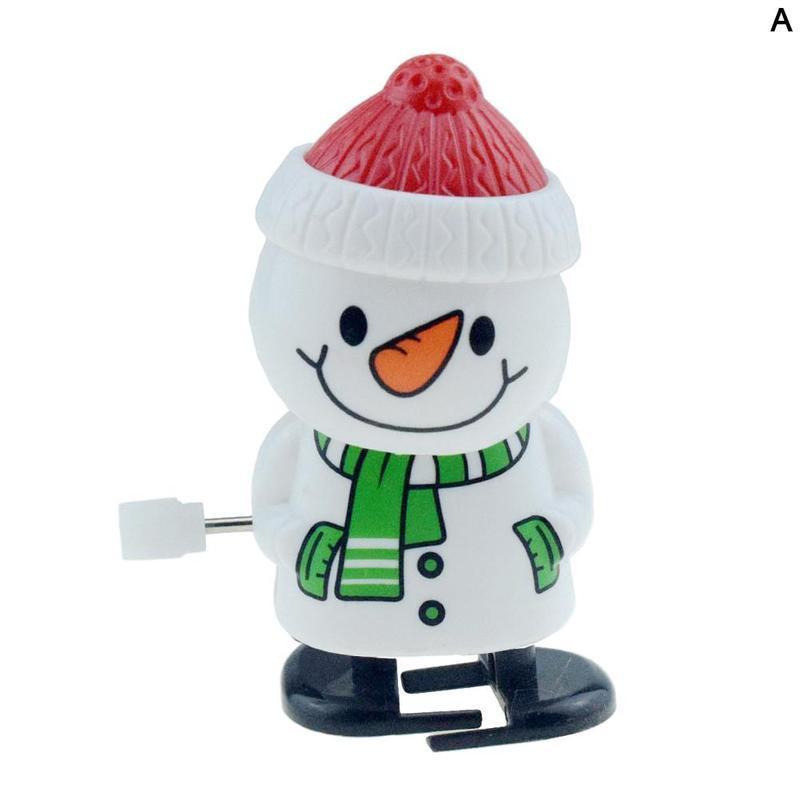 1pc schattige opwindbare kerstfiguren, kerstmodel, kerstman met hoofdschuddend speelgoed, feestartikelen