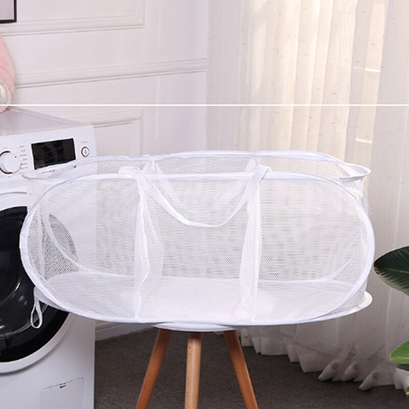 Home Collection Laundry Baske Foldable Three-compartment Laundry Basket Clothes Sorting Storage Basket