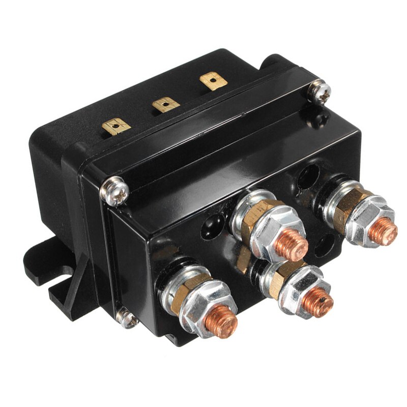 12V 500Amp HD Electric Capstan Contactor Winch Control Solenoid Twin Wireless Remote Recovery 4x4