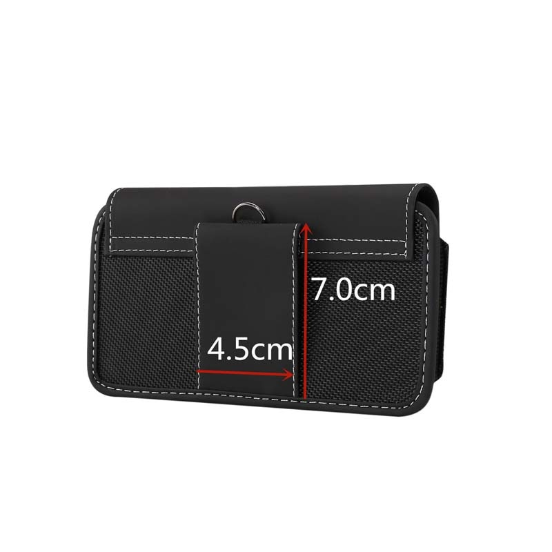 4.7 inch - 6.9 inch Universal Phone Case Pouch Belt Clip Holster Leather Cover Waist Case Holster Bag Durable Oxford JS0871