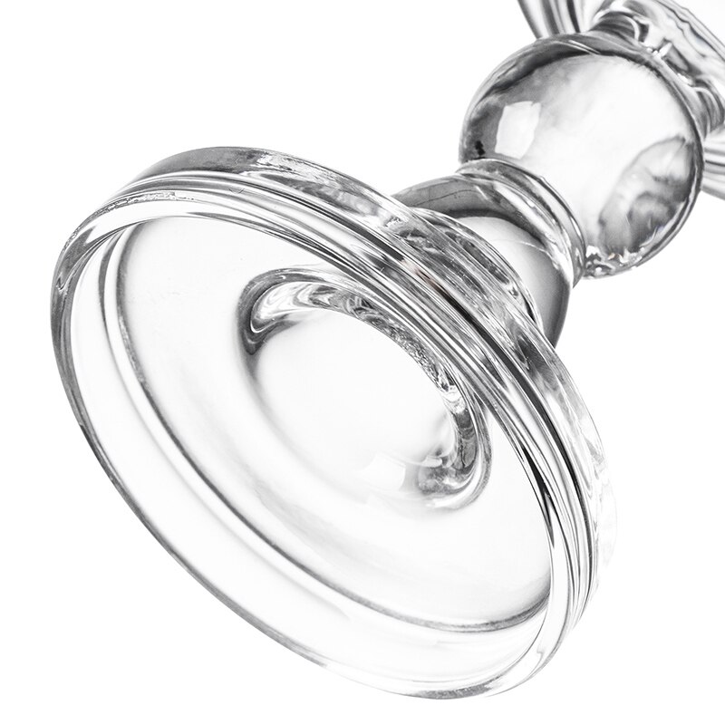 Chandelier haut porte-bougies en verre Transparent bougeoirs décor à la maison pour pilier bougie cône bougeoir LBShipping